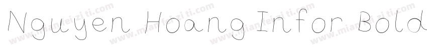 Nguyen Hoang Infor Bold字体转换